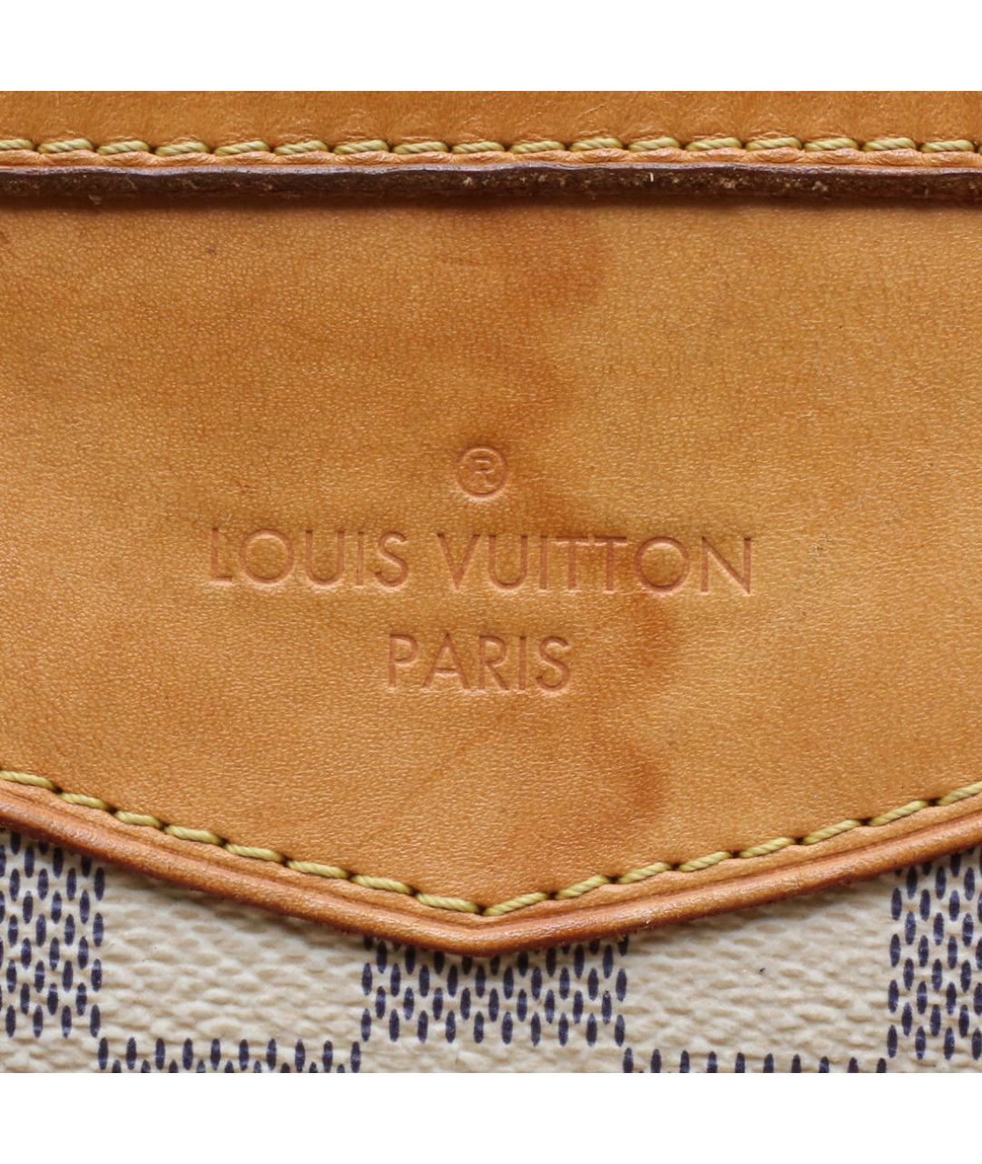 LOUIS VUITTON Белая кожаная сумка через плечо, фото 8