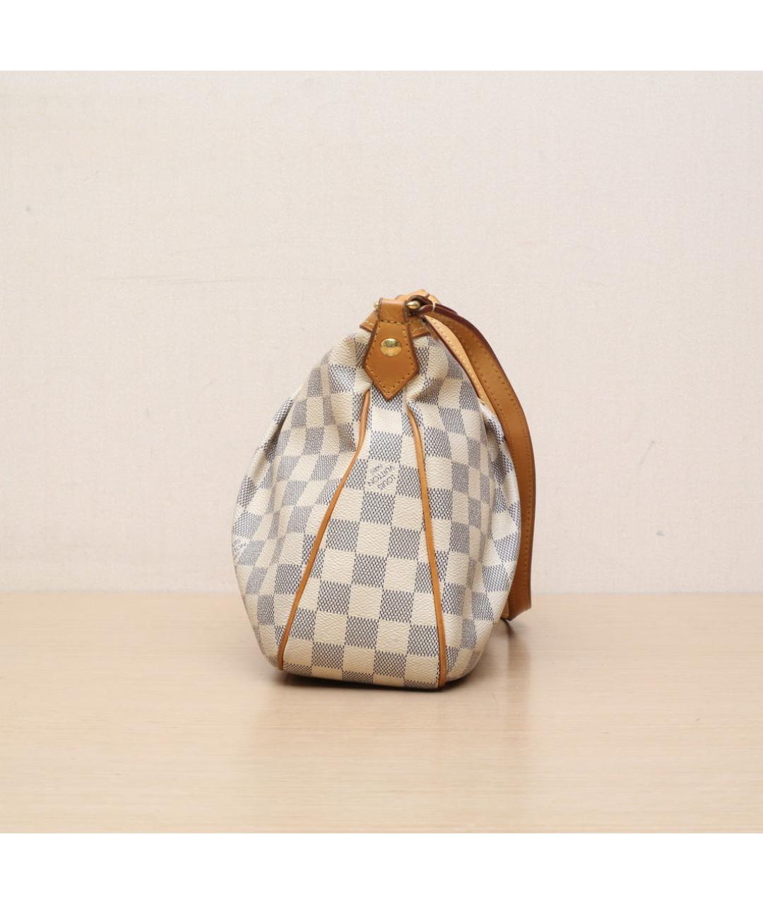 LOUIS VUITTON Белая кожаная сумка через плечо, фото 5