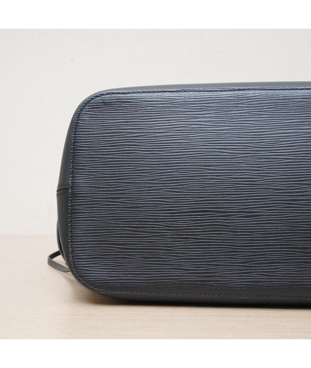 LOUIS VUITTON Черная кожаная сумка через плечо, фото 9