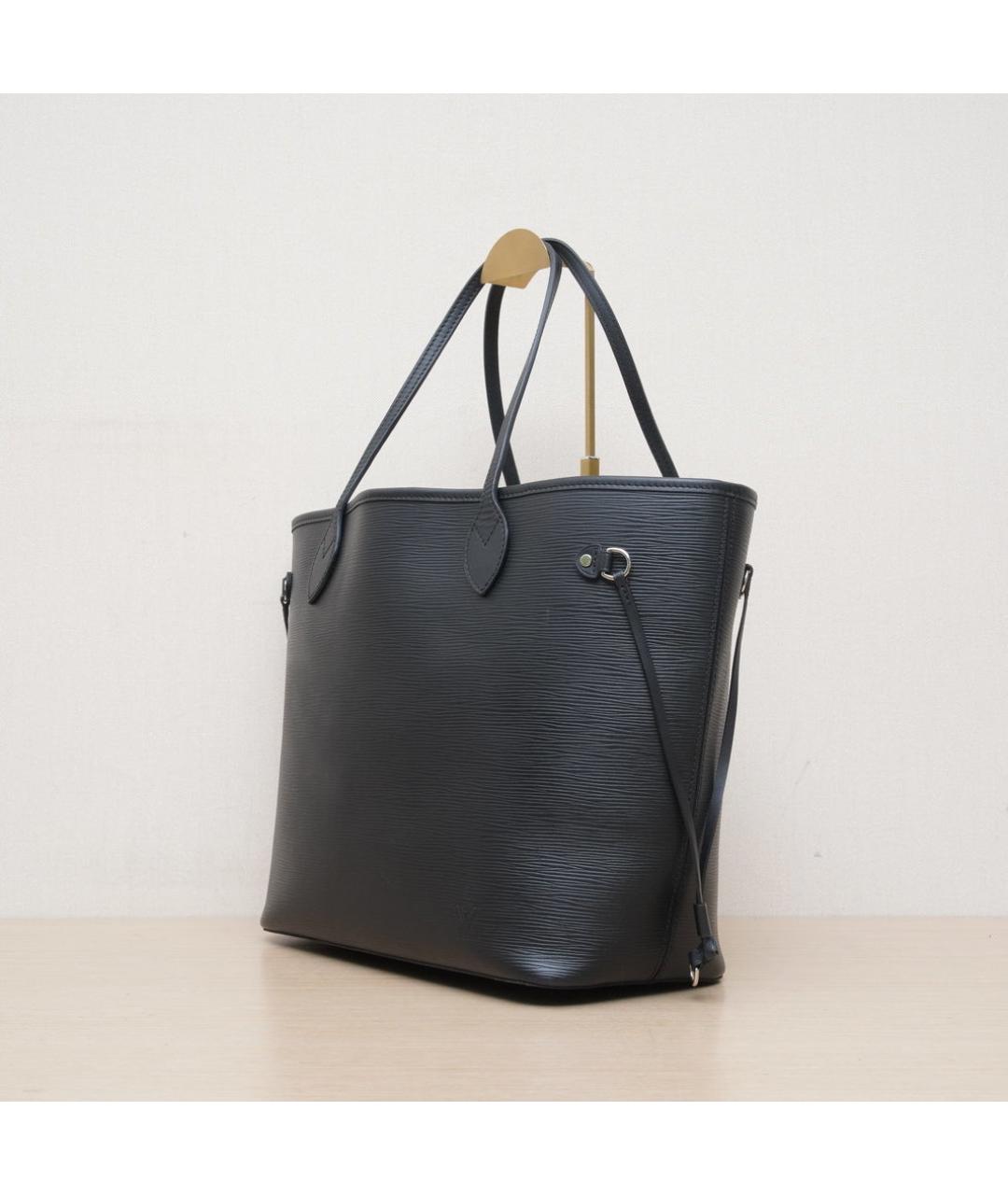 LOUIS VUITTON Черная кожаная сумка через плечо, фото 4