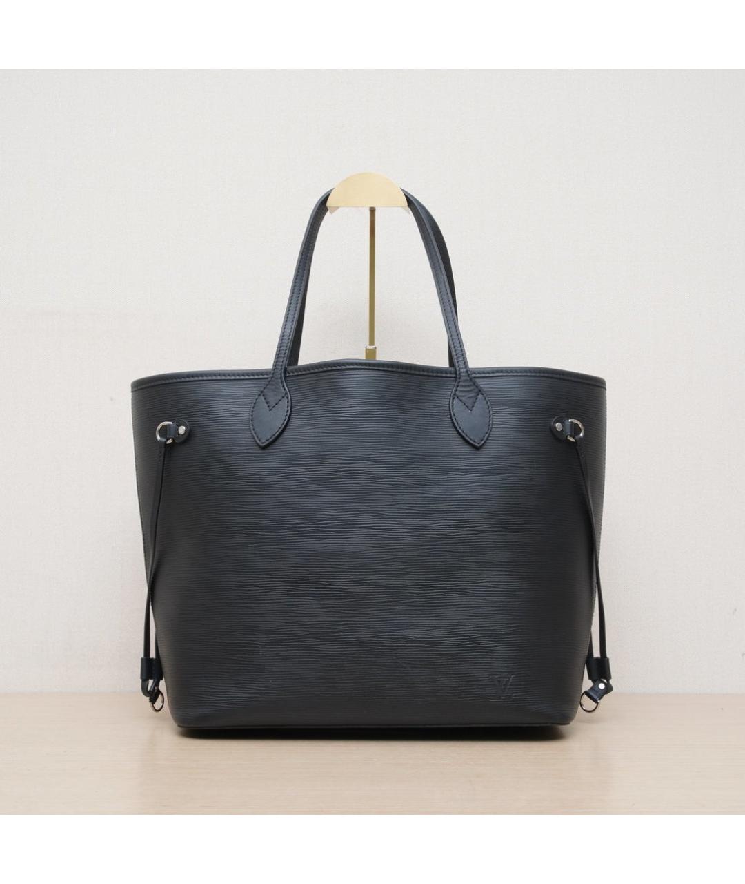 LOUIS VUITTON Черная кожаная сумка через плечо, фото 3