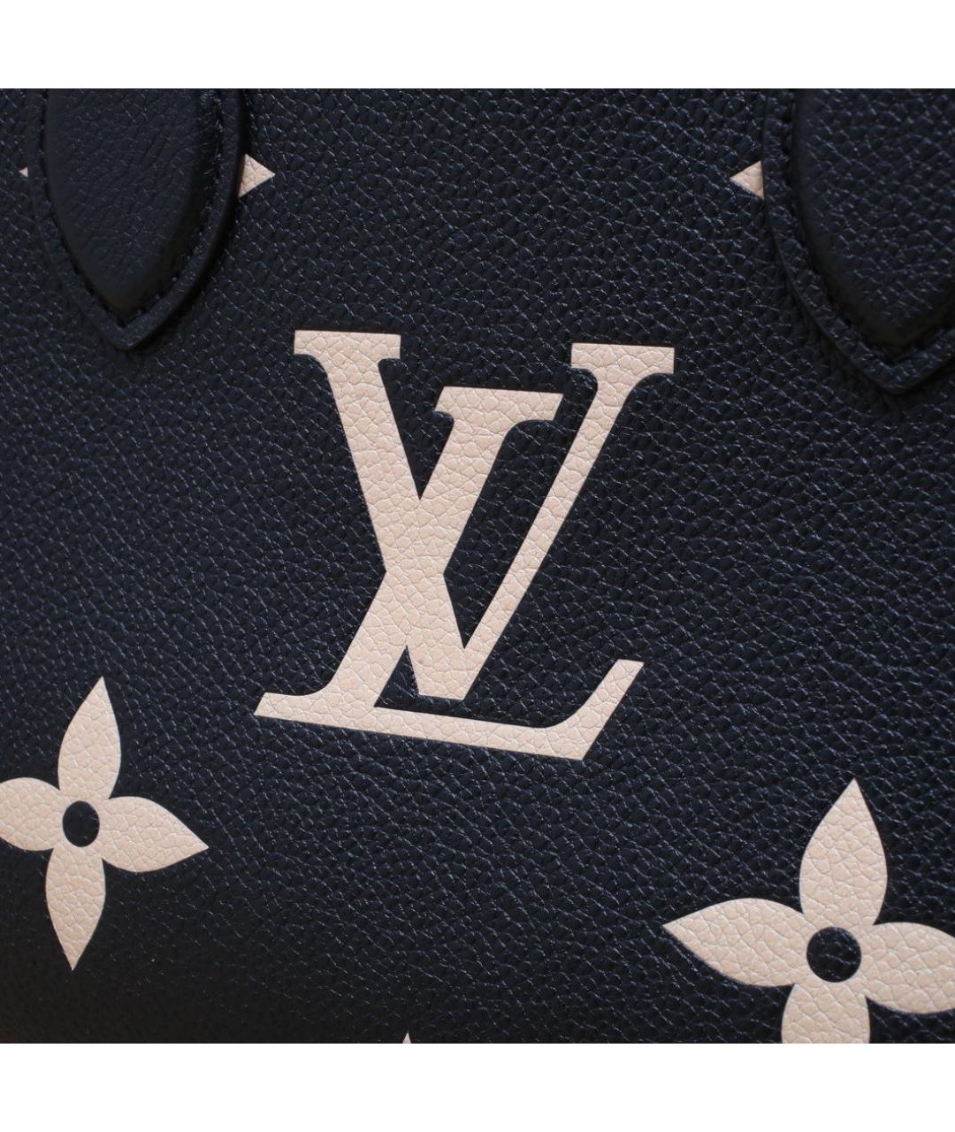 LOUIS VUITTON Черная кожаная сумка через плечо, фото 8