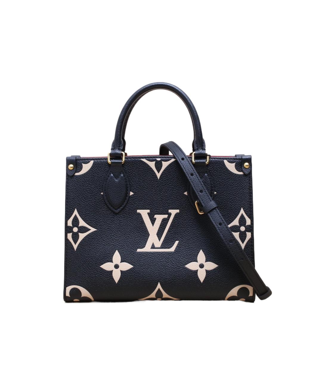 LOUIS VUITTON Черная кожаная сумка через плечо, фото 1