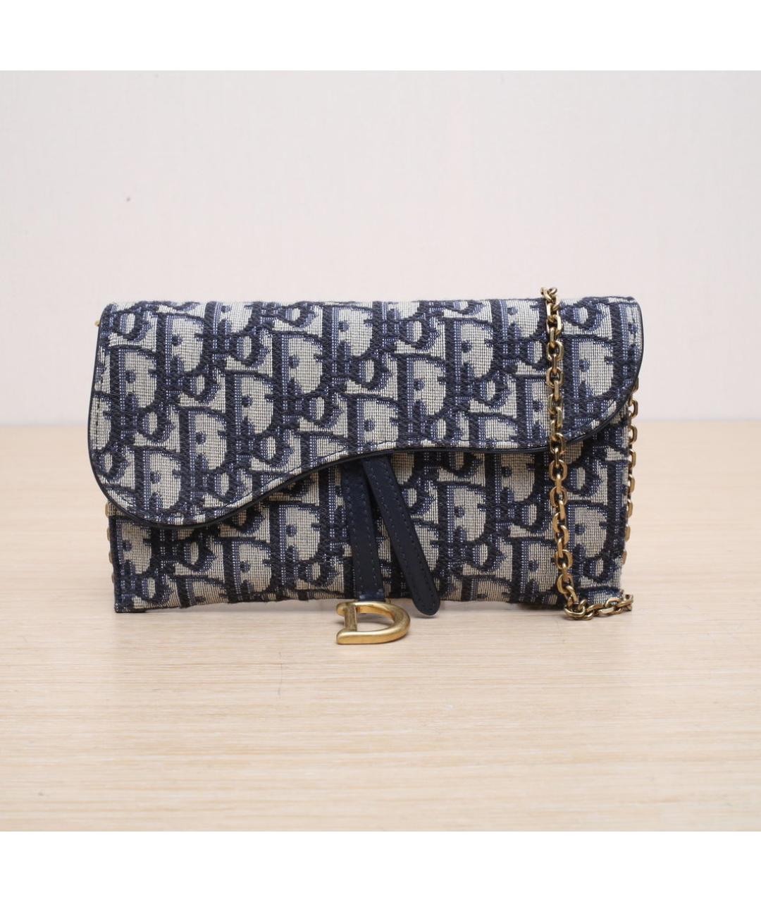 CHRISTIAN DIOR Синяя сумка через плечо, фото 3
