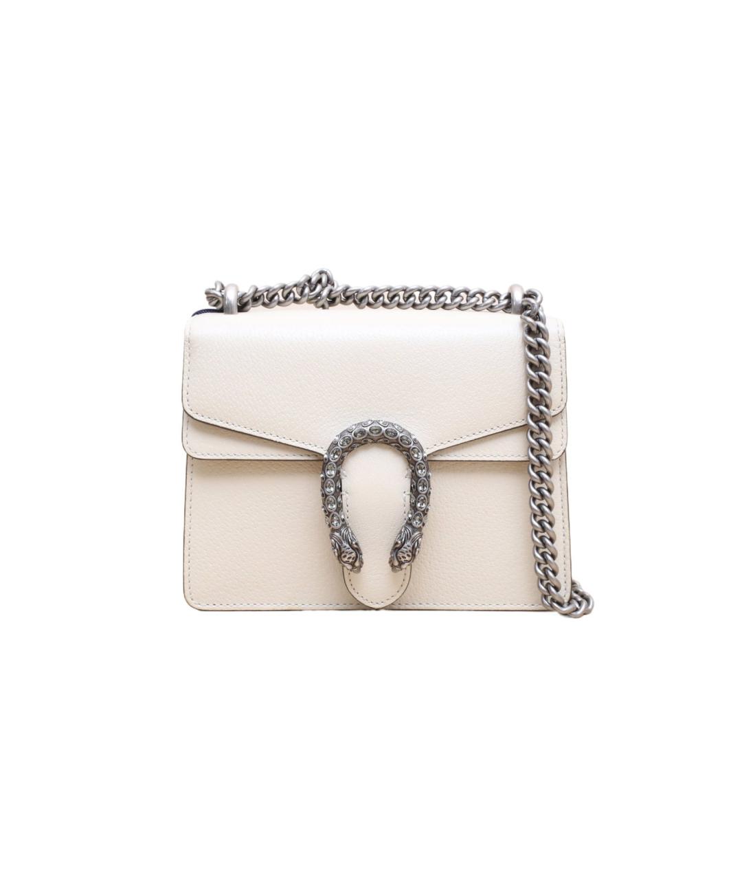 GUCCI Белая кожаная сумка через плечо, фото 1