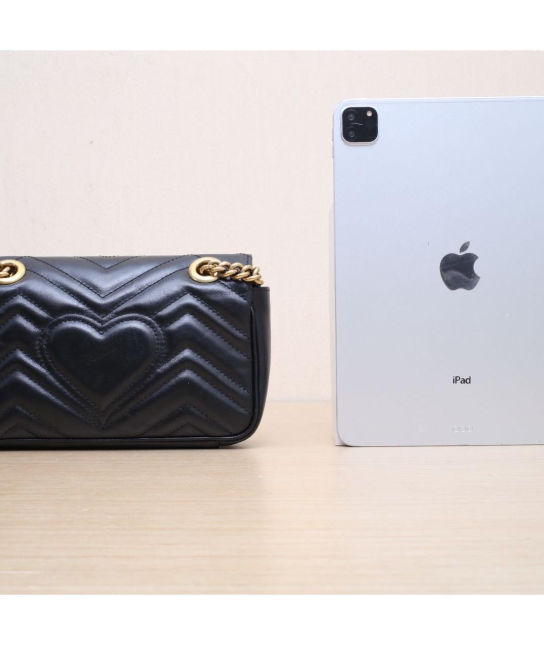 GUCCI Черная кожаная сумка через плечо, фото 8