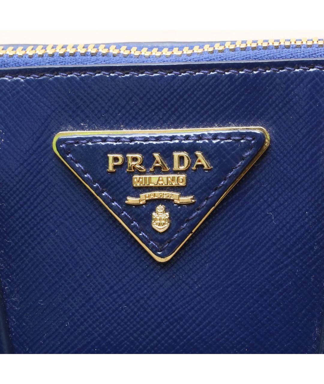 PRADA Синяя кожаная сумка через плечо, фото 8