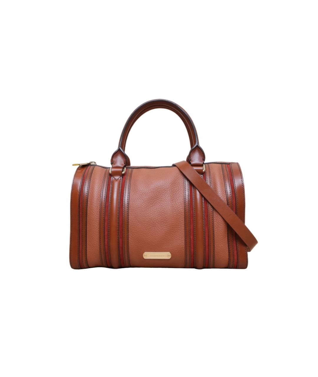 BURBERRY Коричневая кожаная сумка через плечо, фото 1