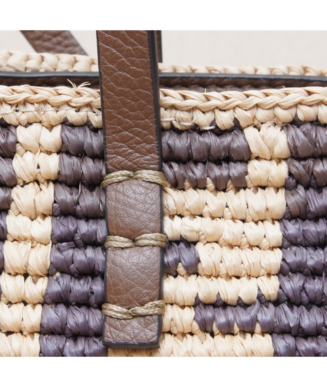 FENDI Бежевая пелетеная сумка через плечо, фото 8