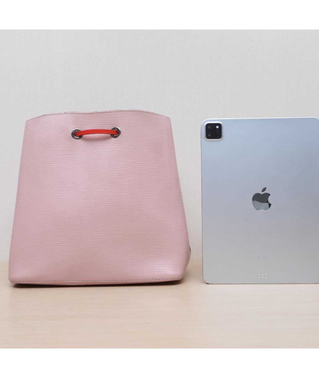 LOUIS VUITTON Розовая кожаная сумка через плечо, фото 7