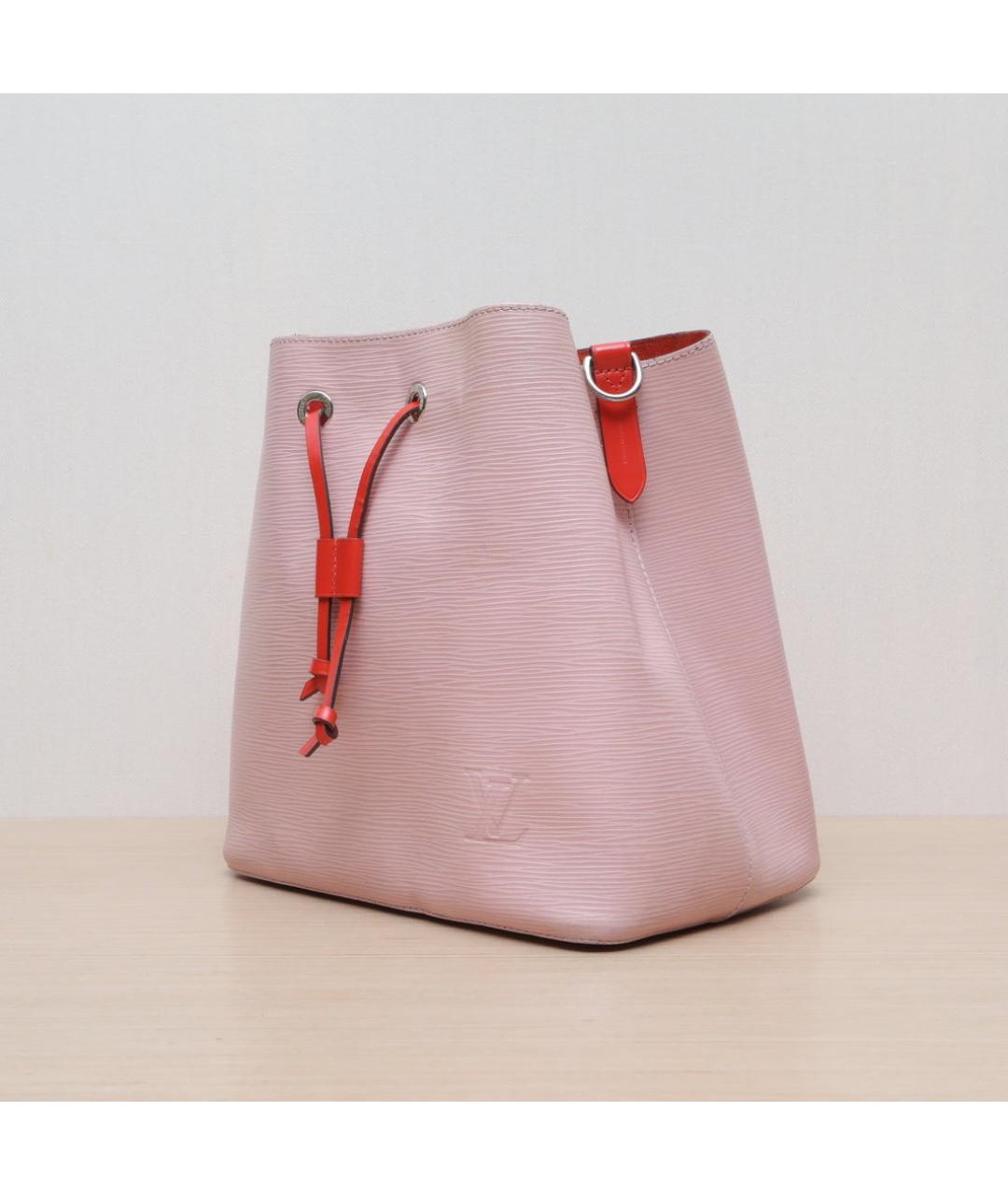 LOUIS VUITTON Розовая кожаная сумка через плечо, фото 4