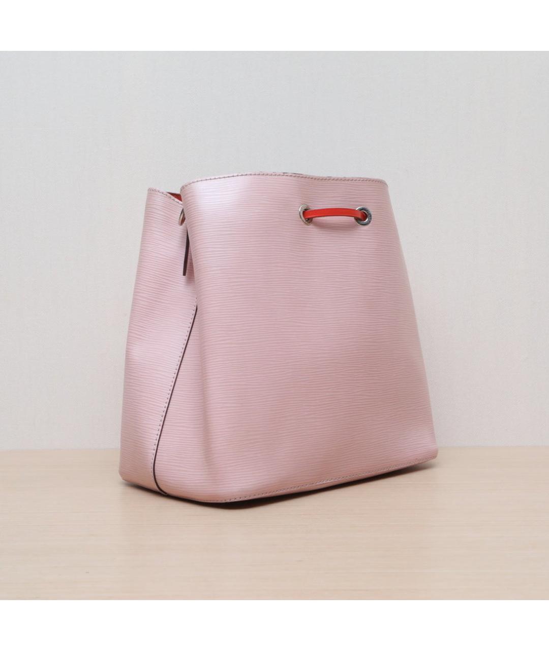 LOUIS VUITTON Розовая кожаная сумка через плечо, фото 6