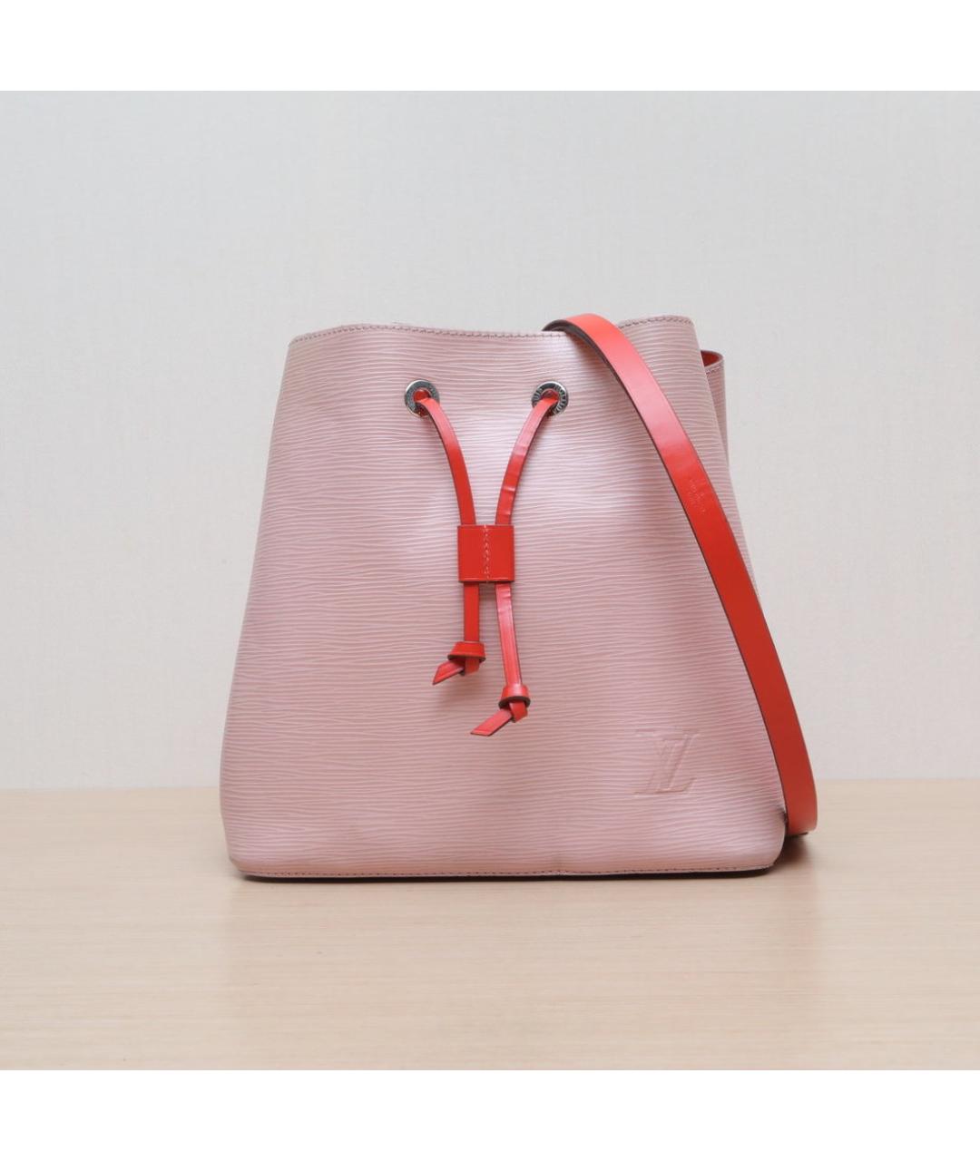 LOUIS VUITTON Розовая кожаная сумка через плечо, фото 3