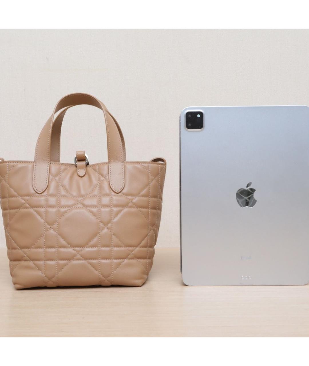 CHRISTIAN DIOR Коричневая кожаная сумка через плечо, фото 7