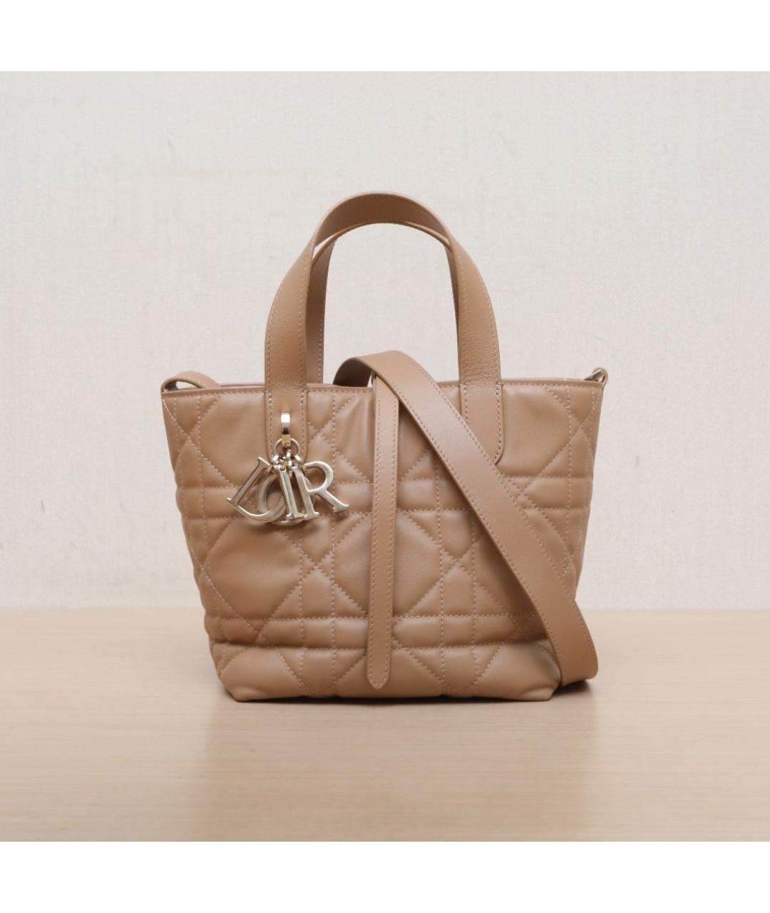 CHRISTIAN DIOR Коричневая кожаная сумка через плечо, фото 3