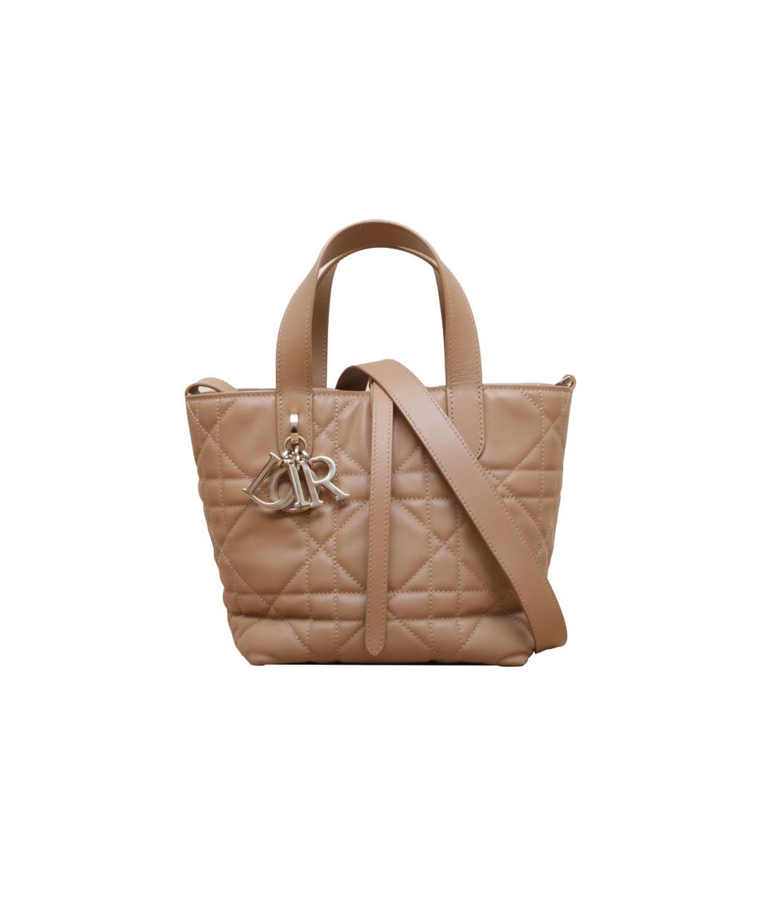 CHRISTIAN DIOR Коричневая кожаная сумка через плечо, фото 1