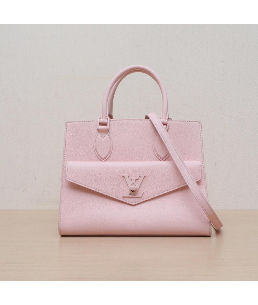 LOUIS VUITTON Розовая кожаная сумка через плечо, фото 3