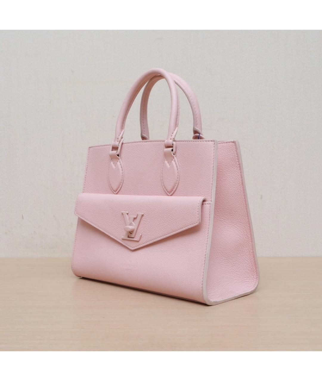 LOUIS VUITTON Розовая кожаная сумка через плечо, фото 4