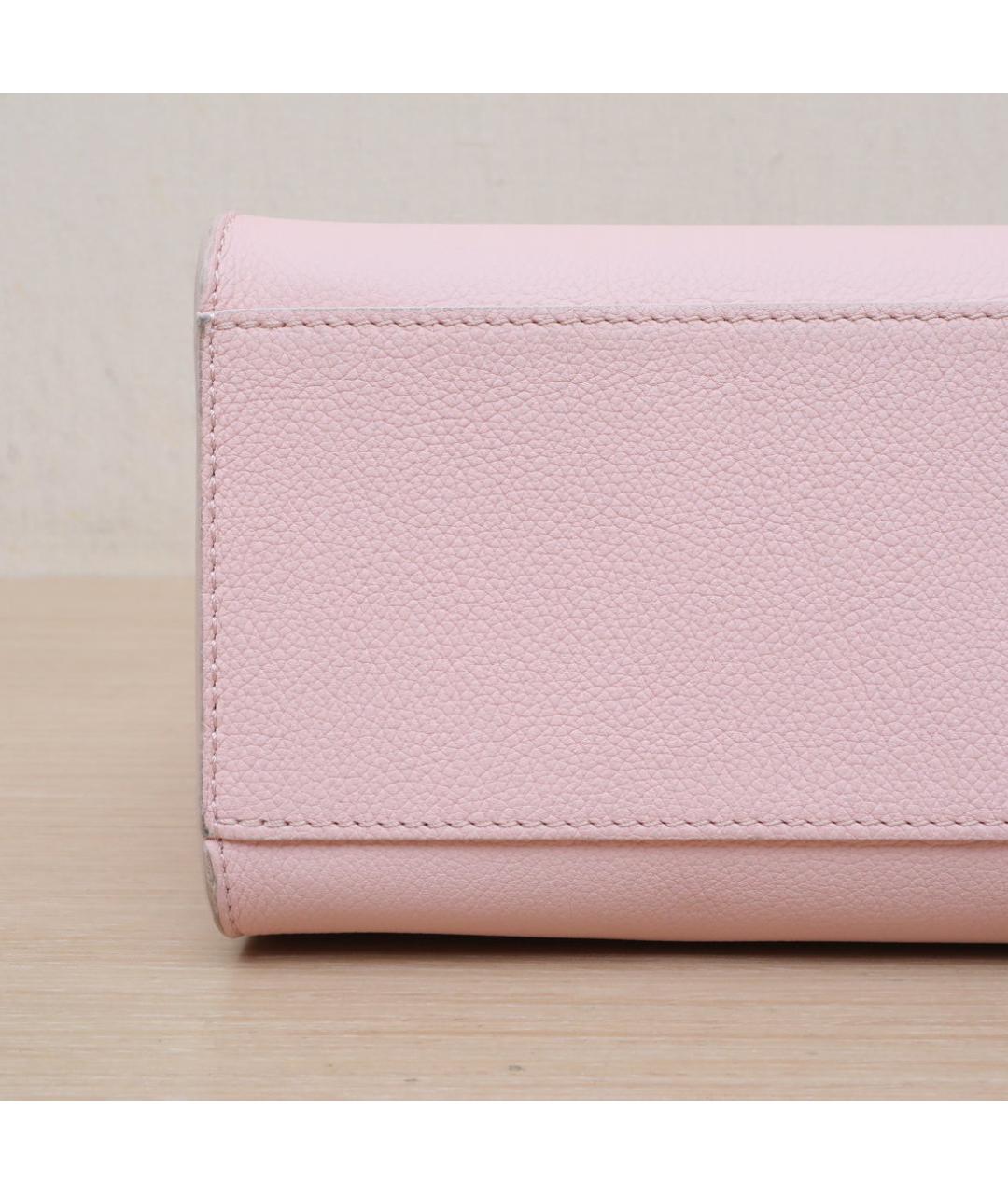 LOUIS VUITTON Розовая кожаная сумка через плечо, фото 9