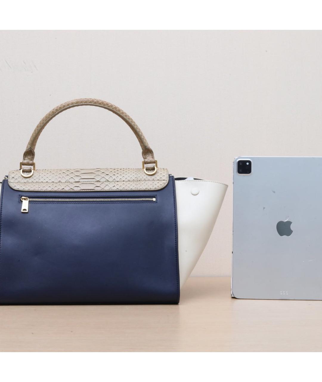 CELINE Бежевая кожаная сумка через плечо, фото 7