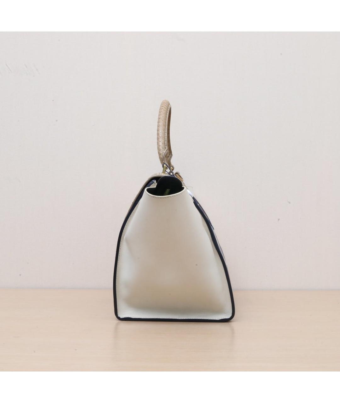 CELINE Бежевая кожаная сумка через плечо, фото 5