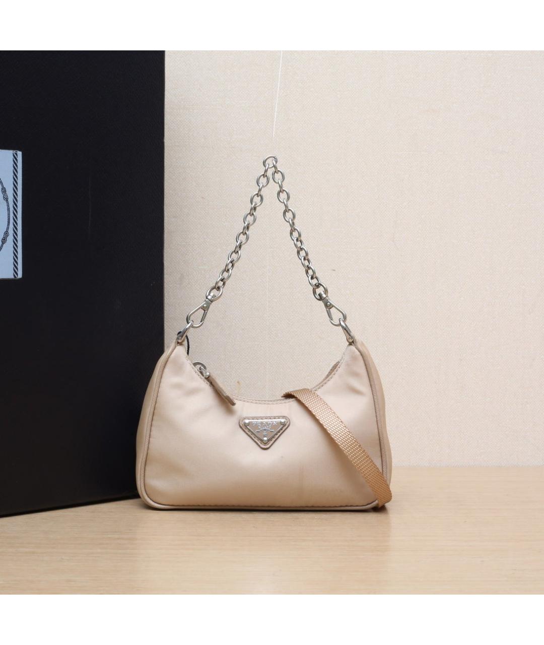 PRADA Бежевая сумка через плечо, фото 2