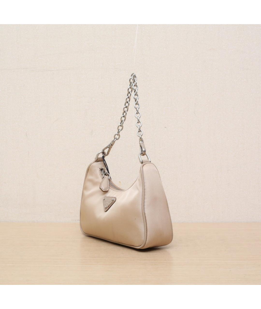PRADA Бежевая сумка через плечо, фото 4