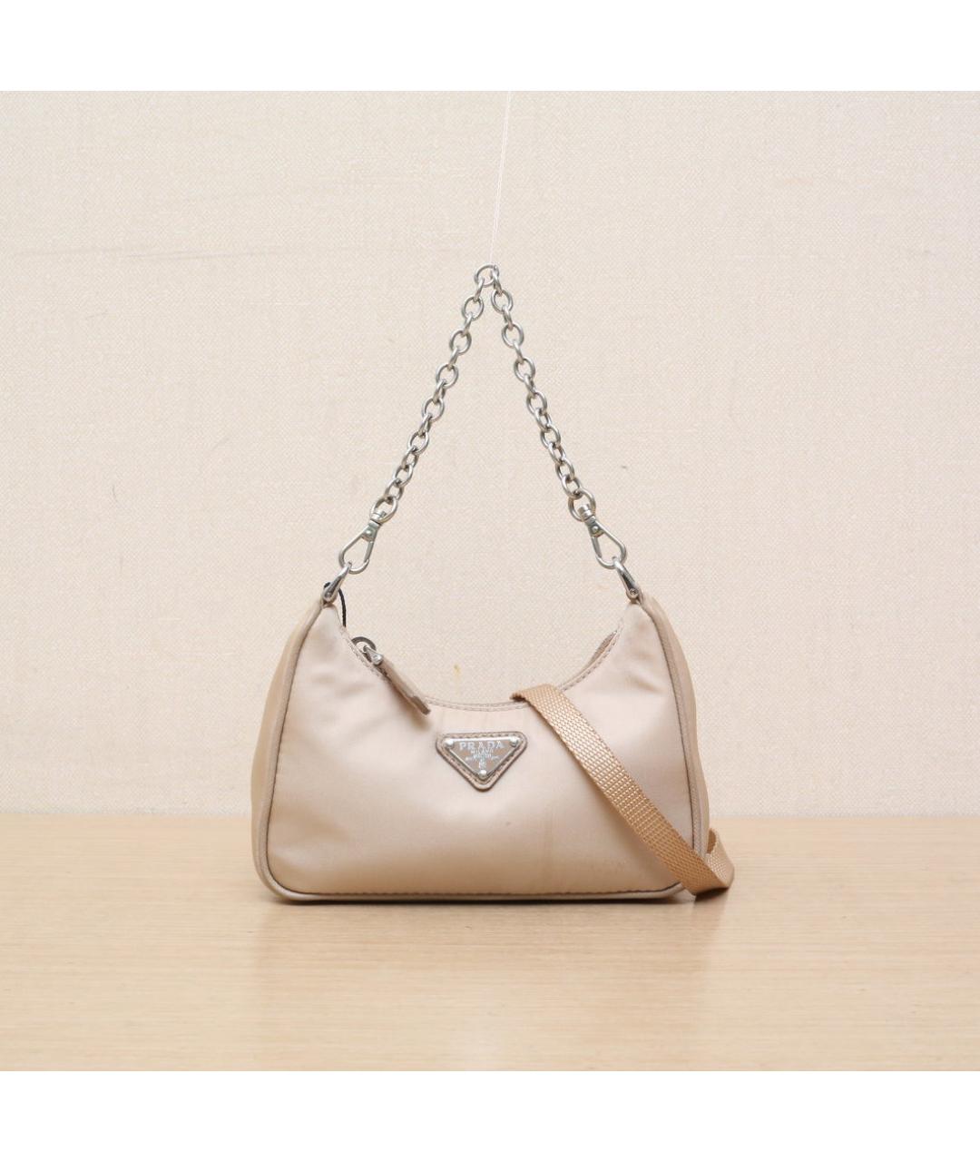 PRADA Бежевая сумка через плечо, фото 3