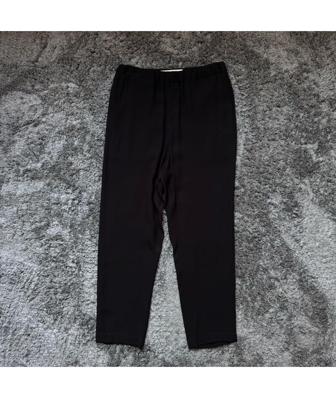 MARNI Черные вискозные брюки широкие, фото 7