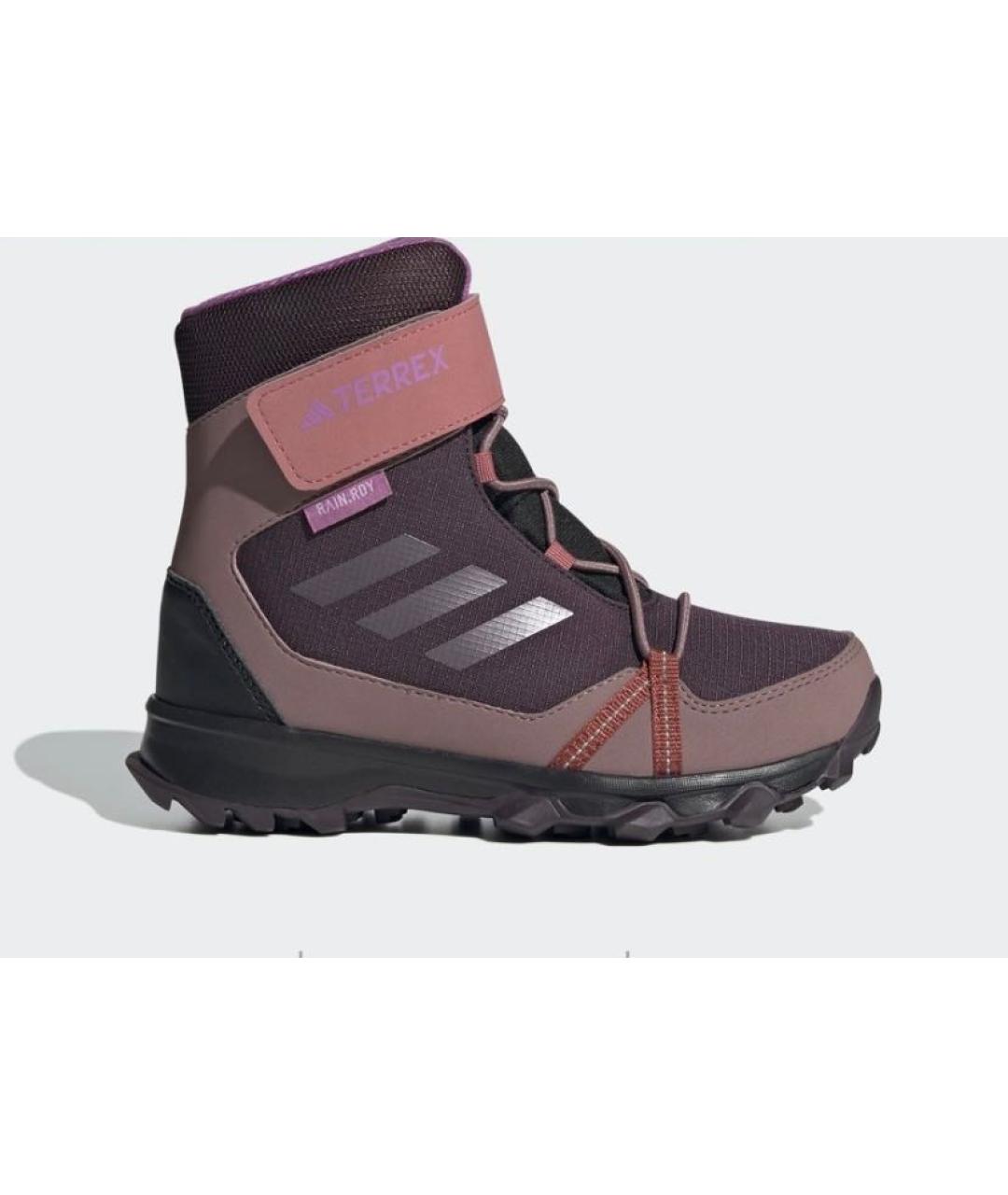 ADIDAS Фиолетовые текстильные высокие кроссовки / кеды, фото 2