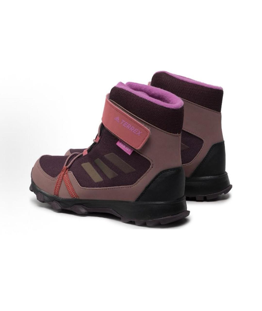 ADIDAS Фиолетовые текстильные высокие кроссовки / кеды, фото 5