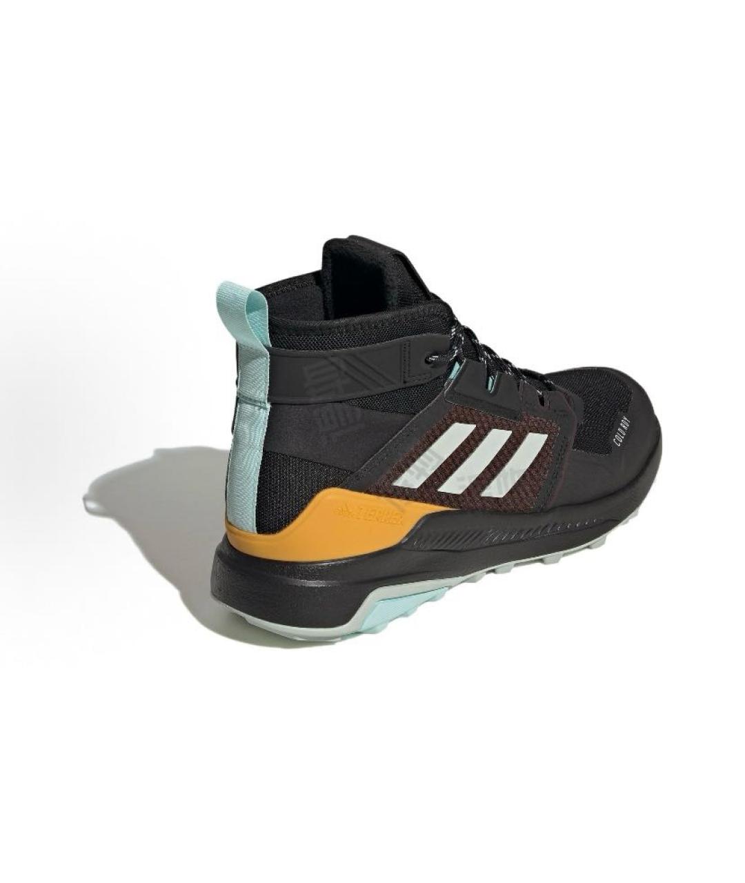 ADIDAS Черные текстильные высокие кроссовки / кеды, фото 3