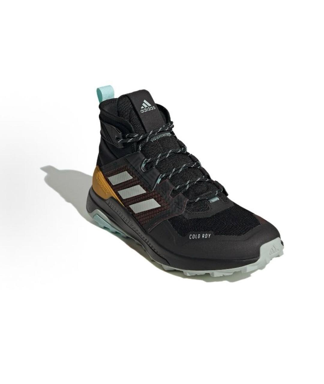 ADIDAS Черные текстильные высокие кроссовки / кеды, фото 2