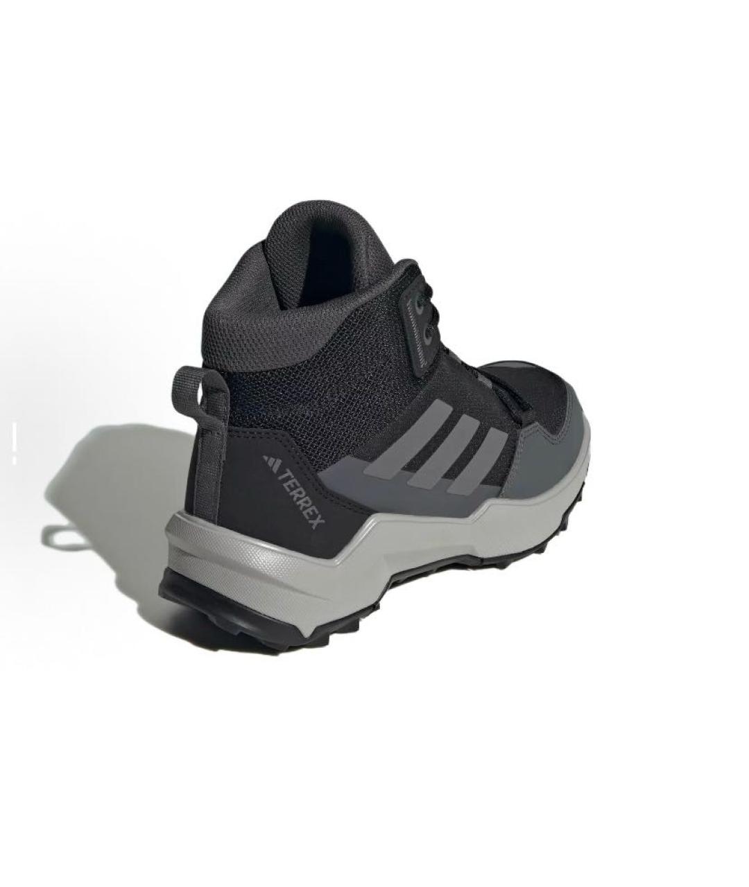 ADIDAS Черные текстильные высокие кроссовки / кеды, фото 4