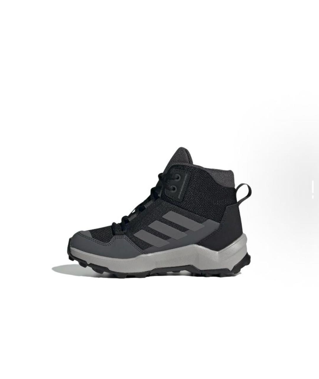 ADIDAS Черные текстильные высокие кроссовки / кеды, фото 2