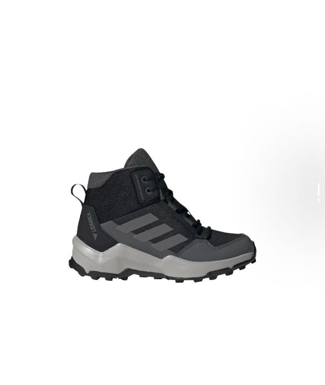 ADIDAS Черные текстильные высокие кроссовки / кеды, фото 1