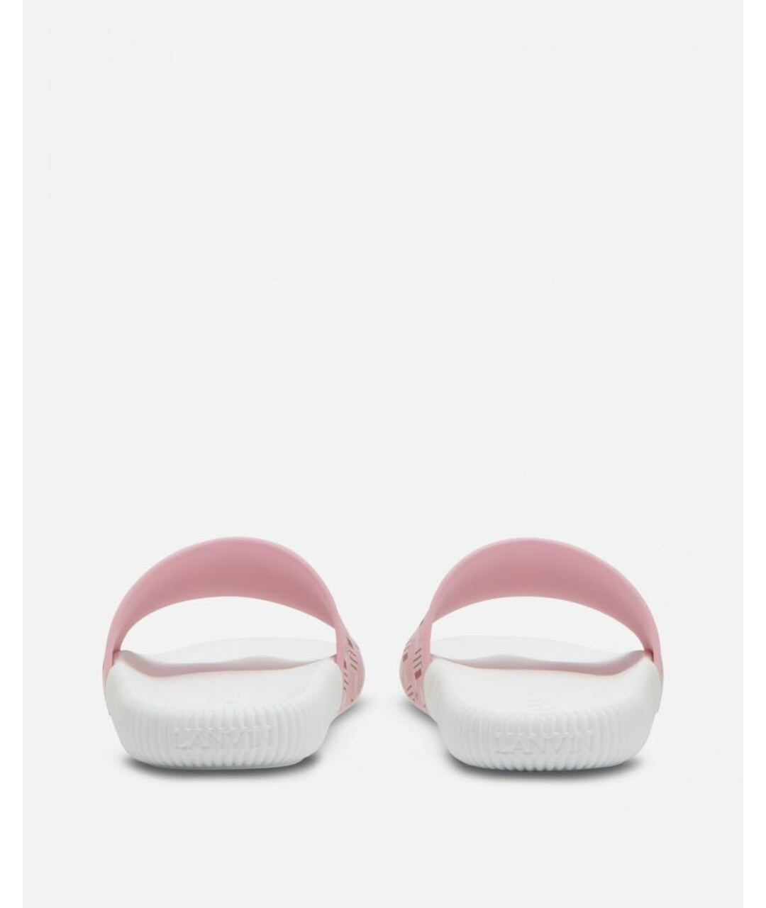 LANVIN Розовые резиновые шлепанцы, фото 4