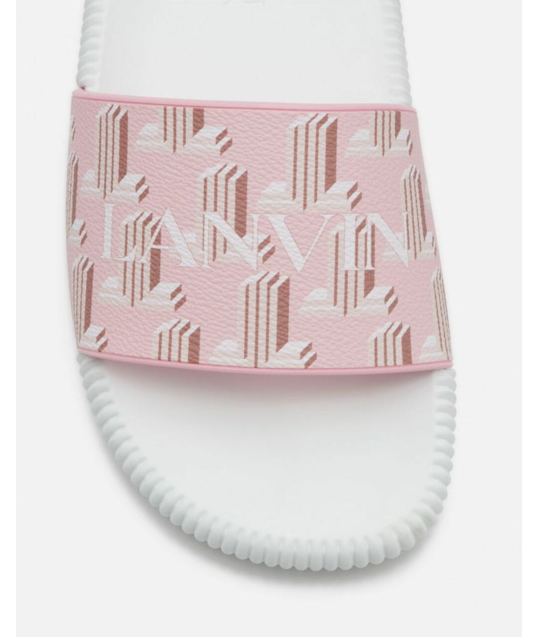 LANVIN Розовые резиновые шлепанцы, фото 5