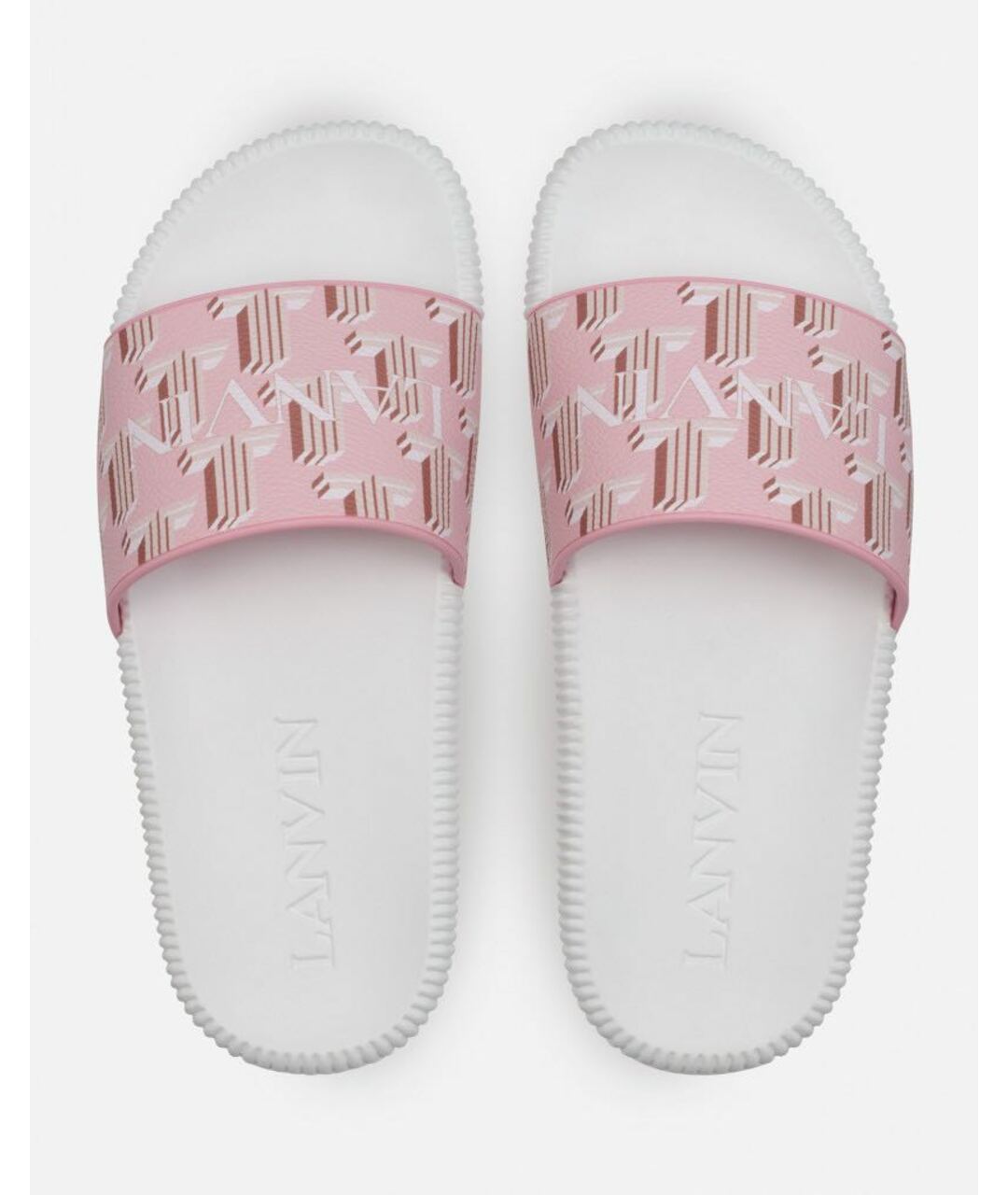 LANVIN Розовые резиновые шлепанцы, фото 3