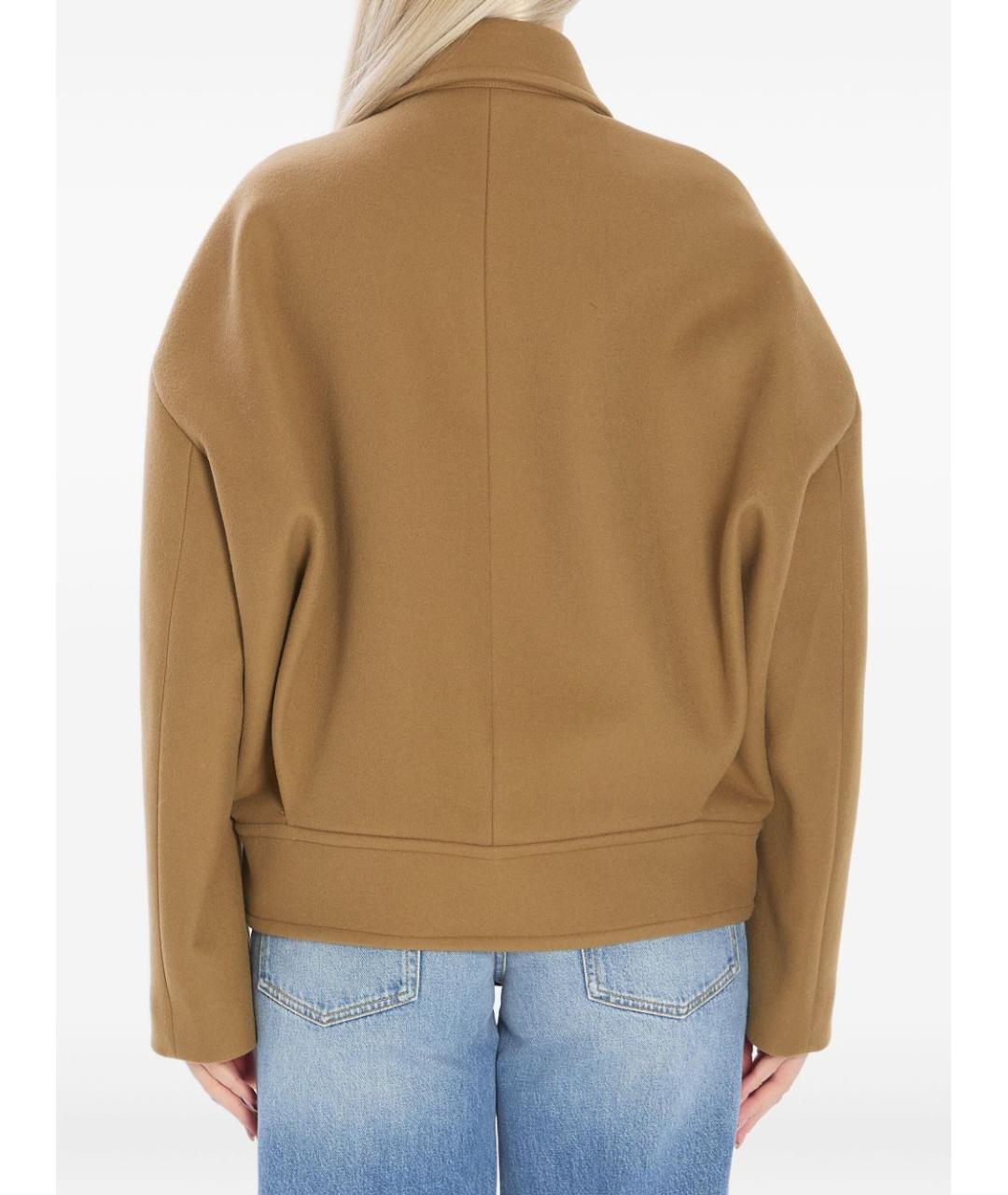 CELINE Бежевая шерстяная куртка, фото 4