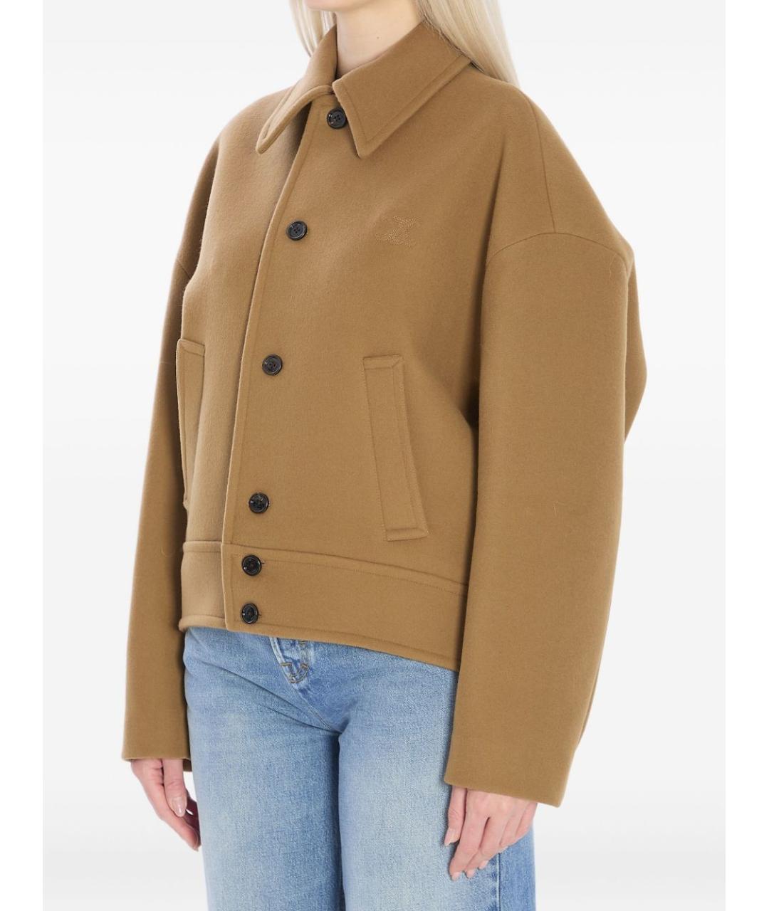 CELINE Бежевая шерстяная куртка, фото 3