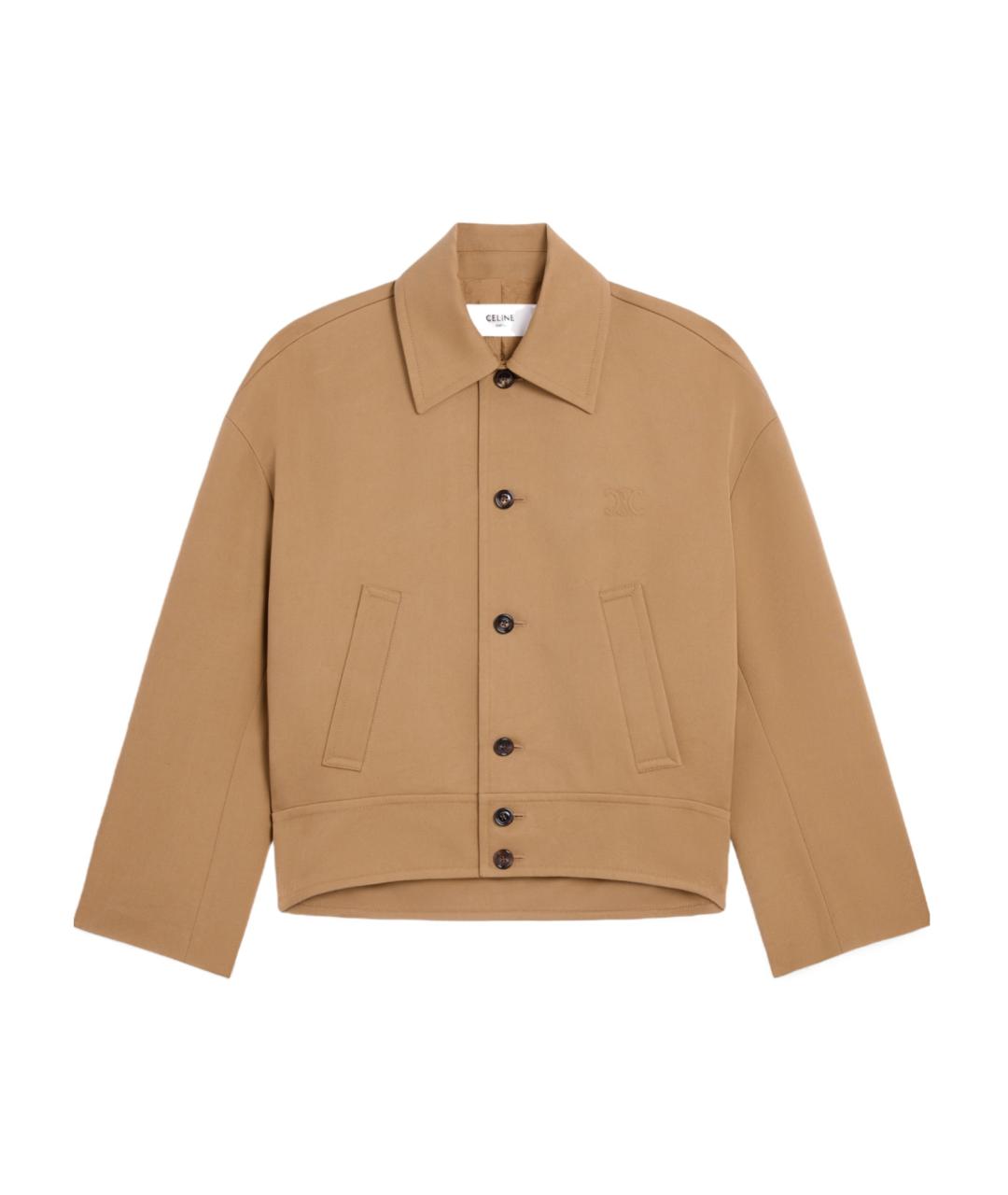 CELINE Бежевая шерстяная куртка, фото 1
