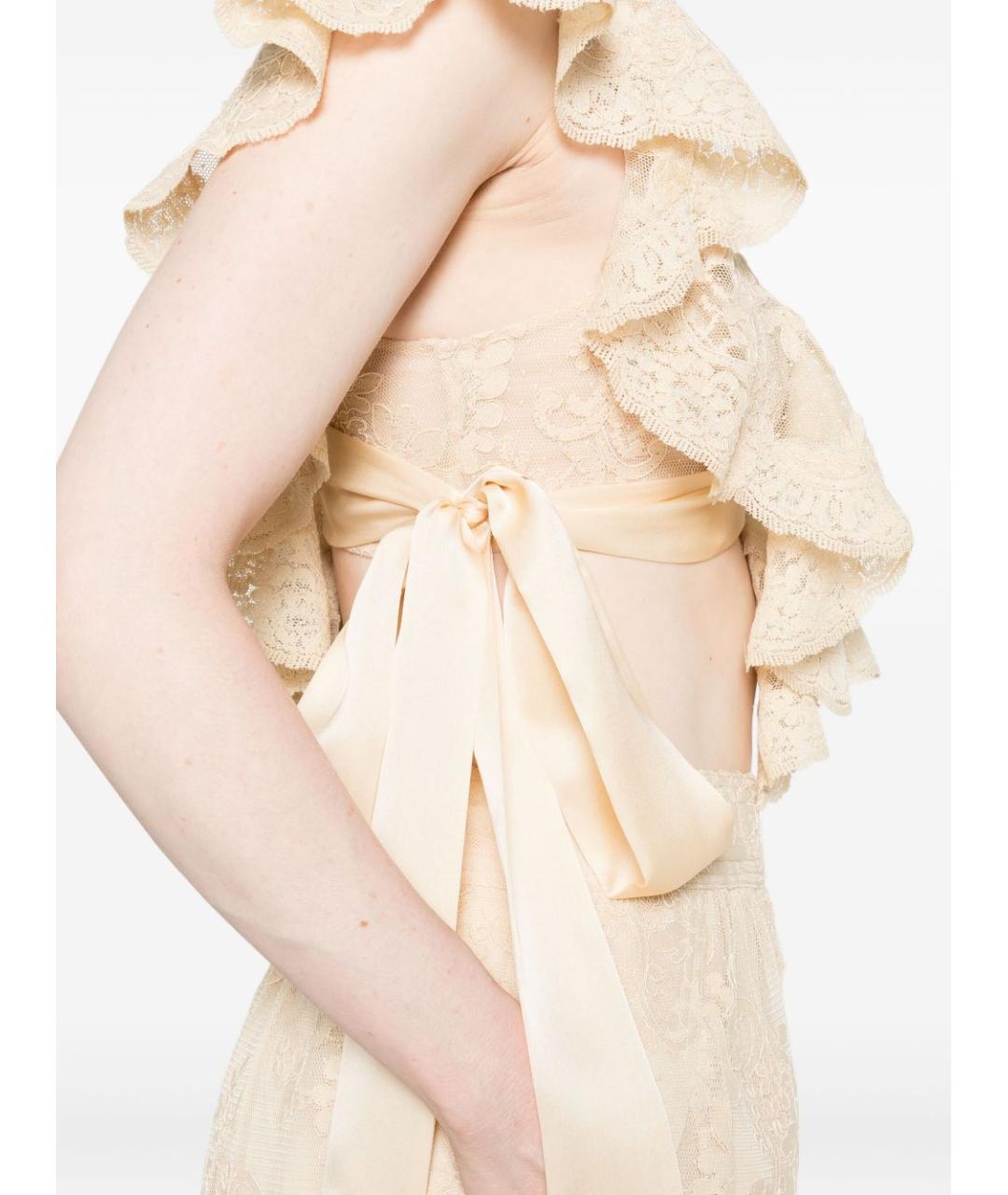 ZIMMERMANN Бежевая полиэстеровая блузы, фото 3