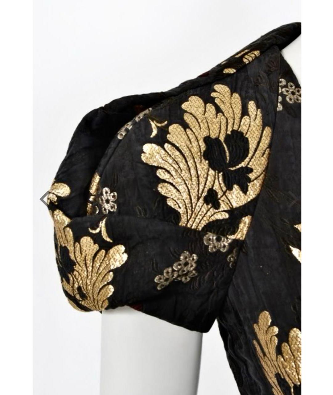 ALEXANDER MCQUEEN Черное шелковое коктейльное платье, фото 7