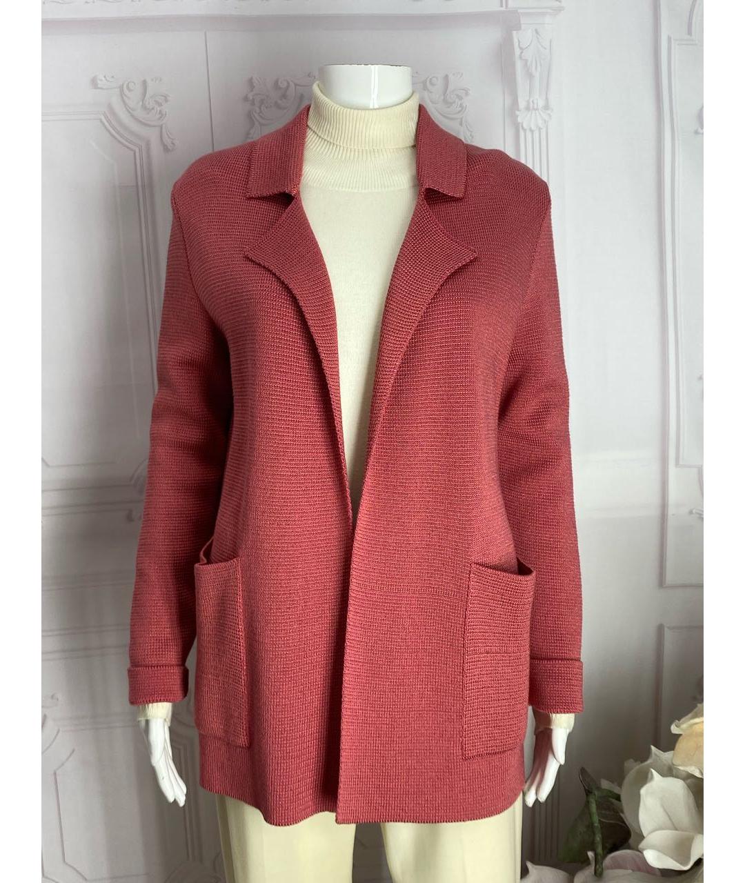 NUDE Коралловый хлопковый кардиган, фото 4