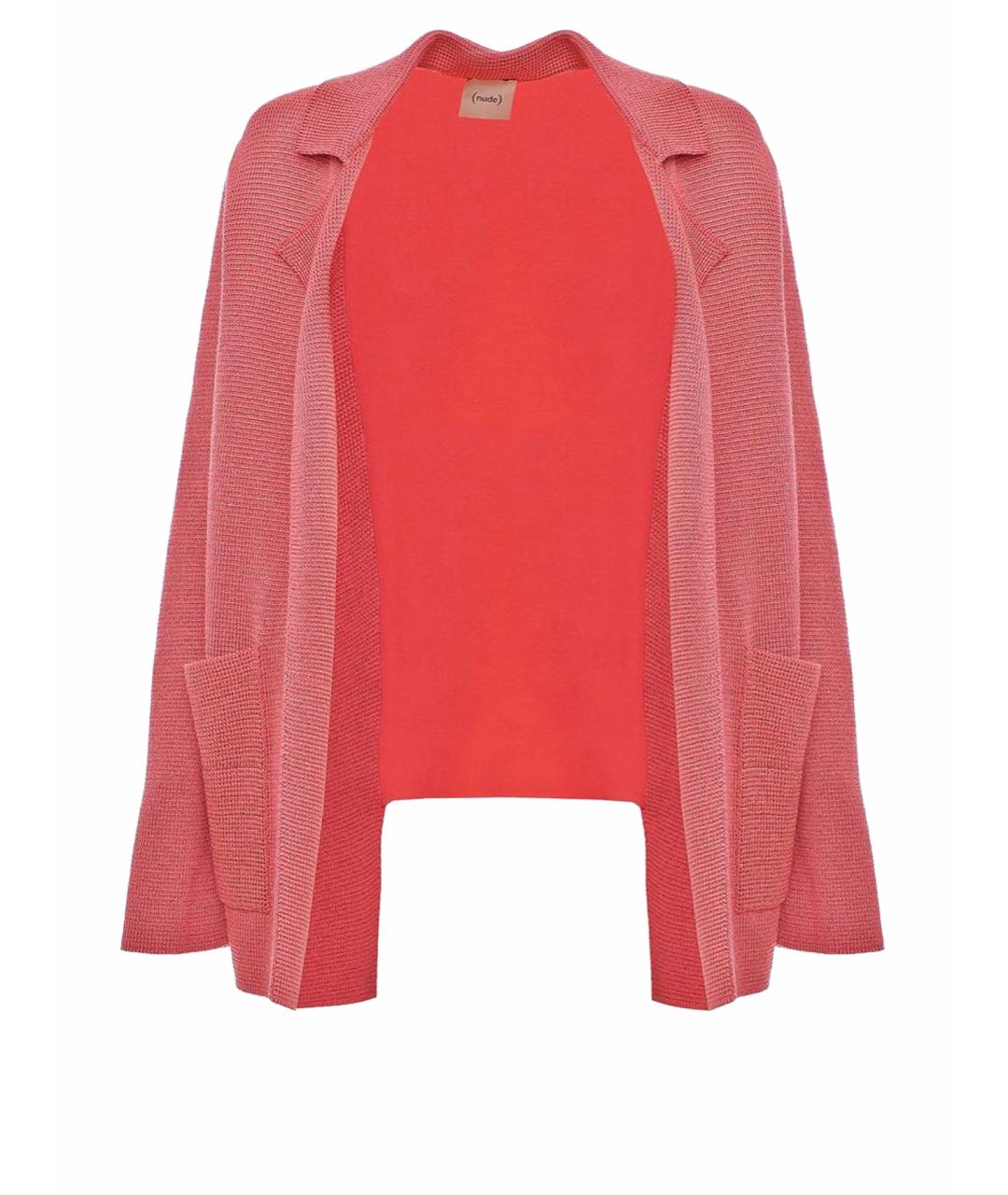 NUDE Коралловый хлопковый кардиган, фото 1