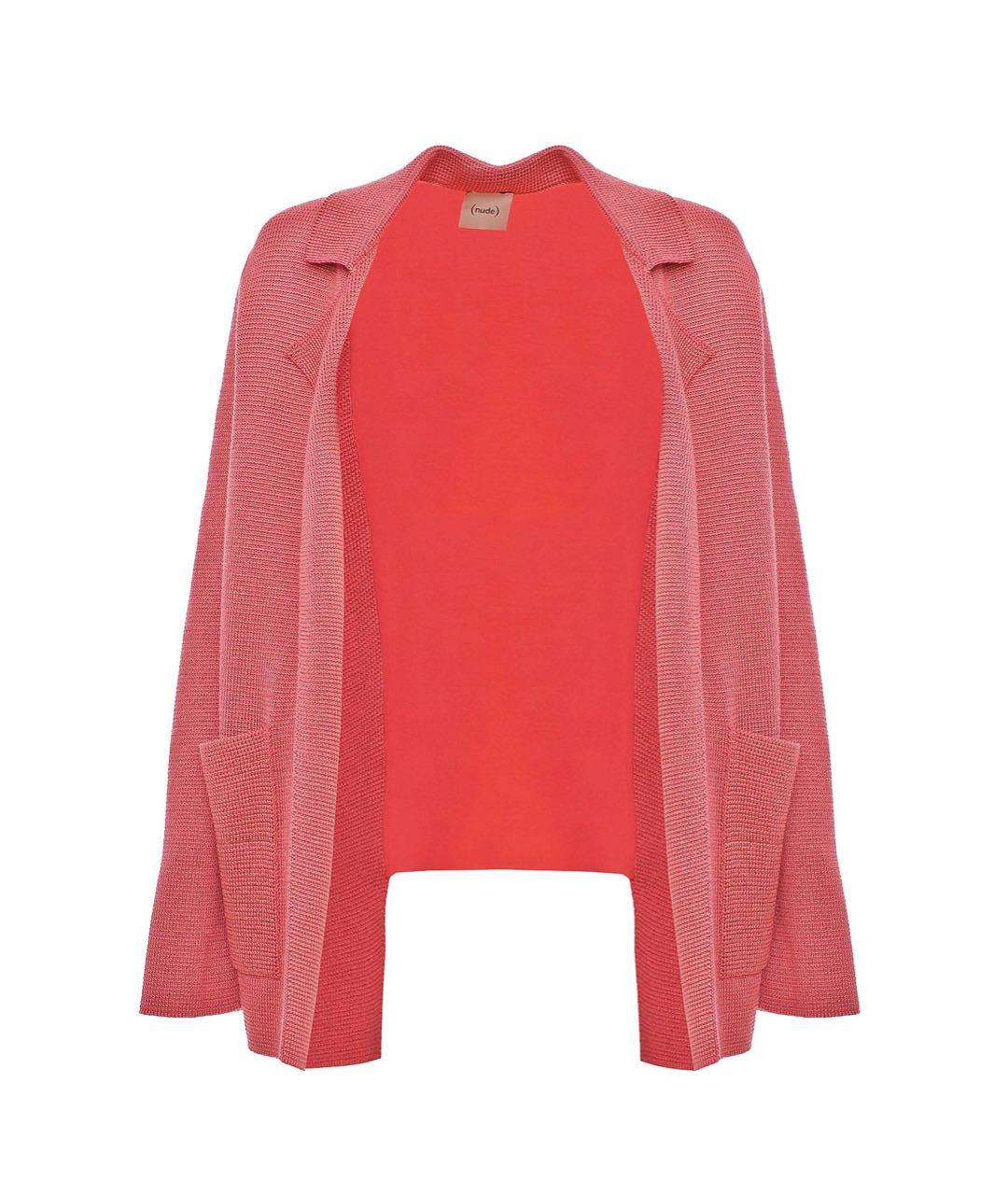 NUDE Коралловый хлопковый кардиган, фото 9