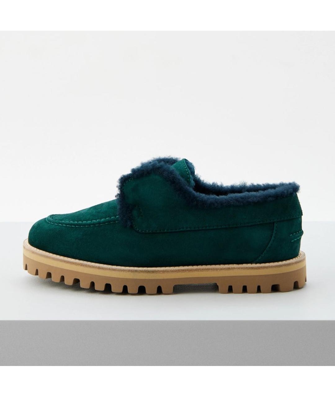 LE SILLA Зеленые замшевые лоферы, фото 6