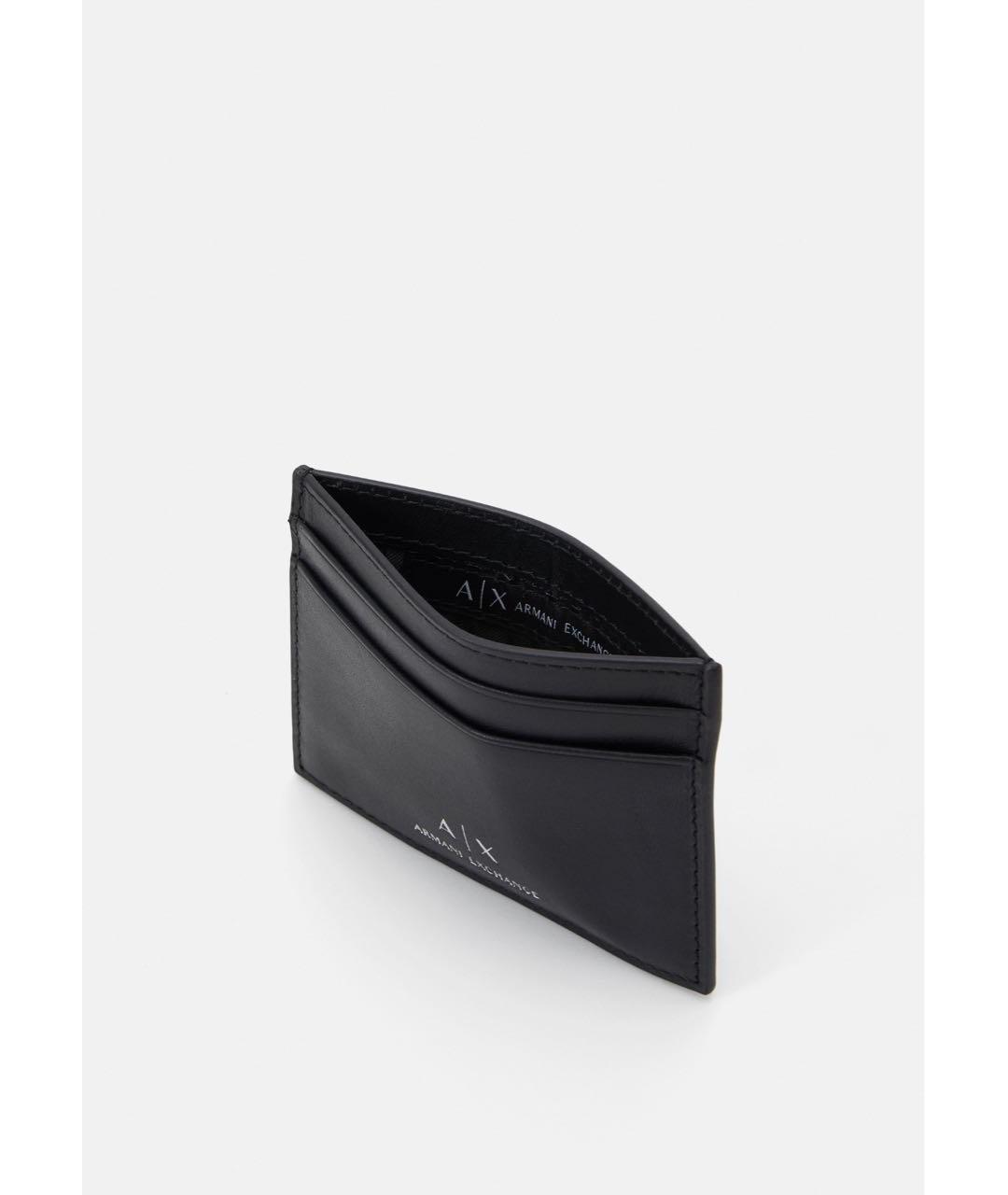 ARMANI EXCHANGE Черный кожаный кардхолдер, фото 3