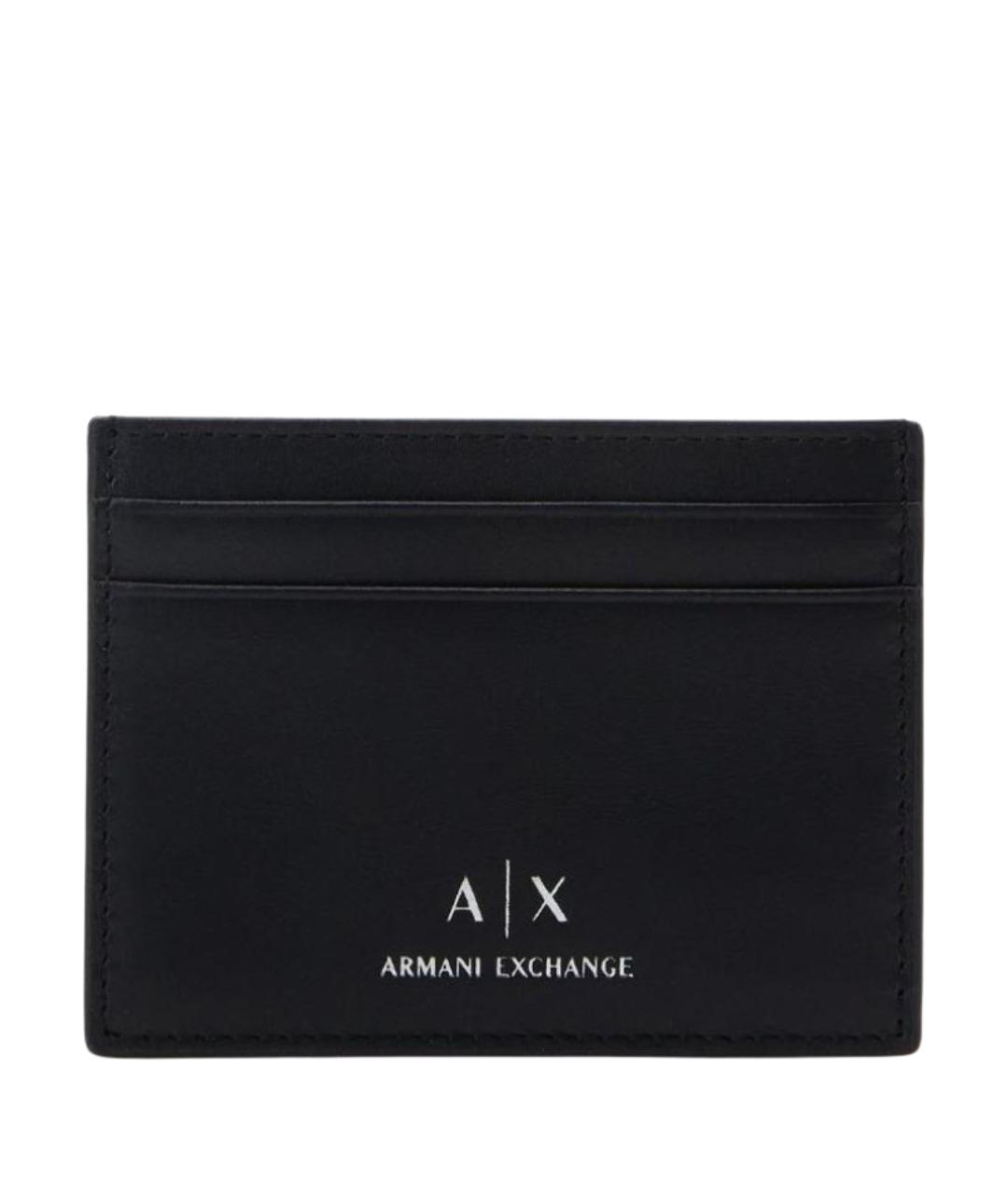 ARMANI EXCHANGE Черный кожаный кардхолдер, фото 1